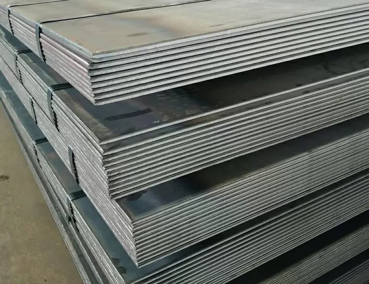 Mild steel plate stack